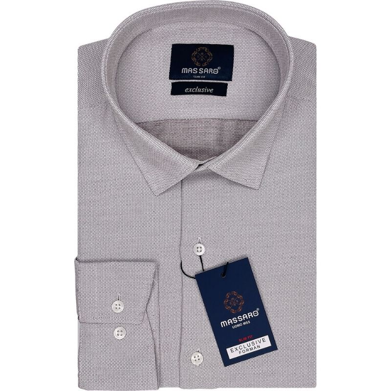 Koszula męska o delikatnej strukturze SLIM-FIT oxford